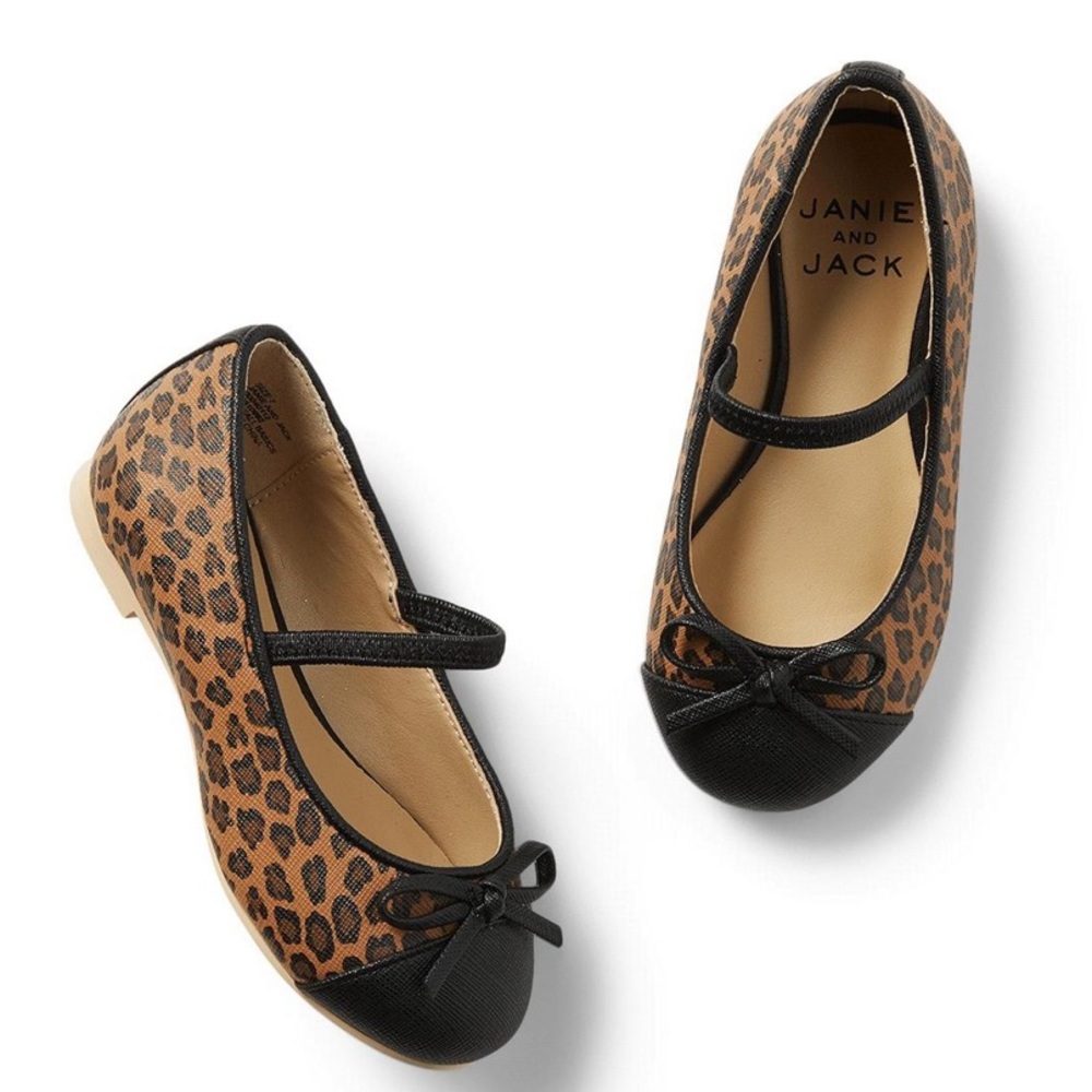 Janie & Jack Leopard Flats